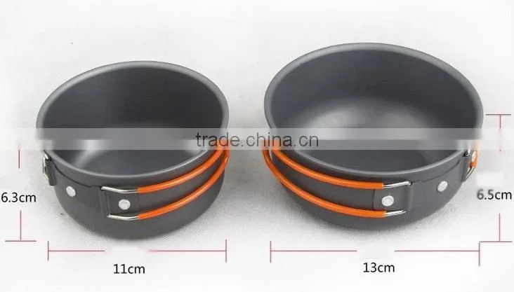 3~4persons Outdoor portable cookware camping Aluminum alloy PY71002