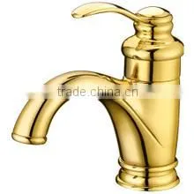 Wash Basin Mixer Tap Gold-plated Bathroom Faucet Golden Bathroom Faucet