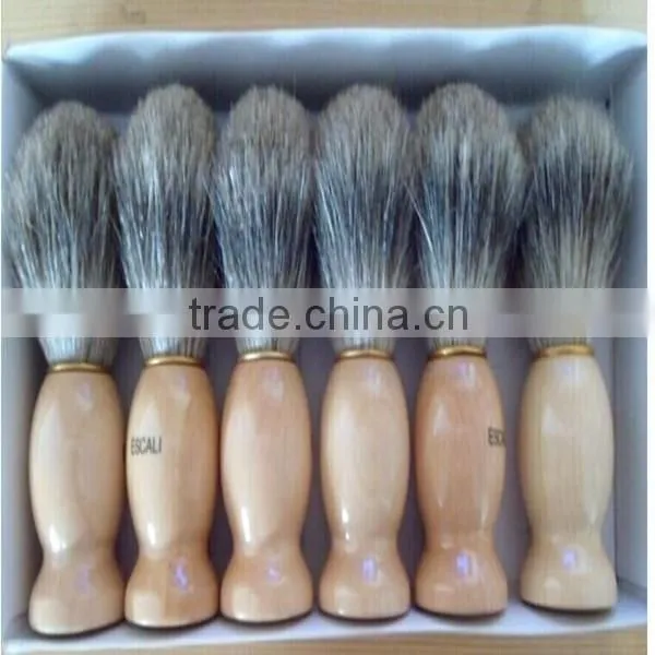 High-quality Barber Wooden Hand Pure Badger Shaving Brush With Custom Logo