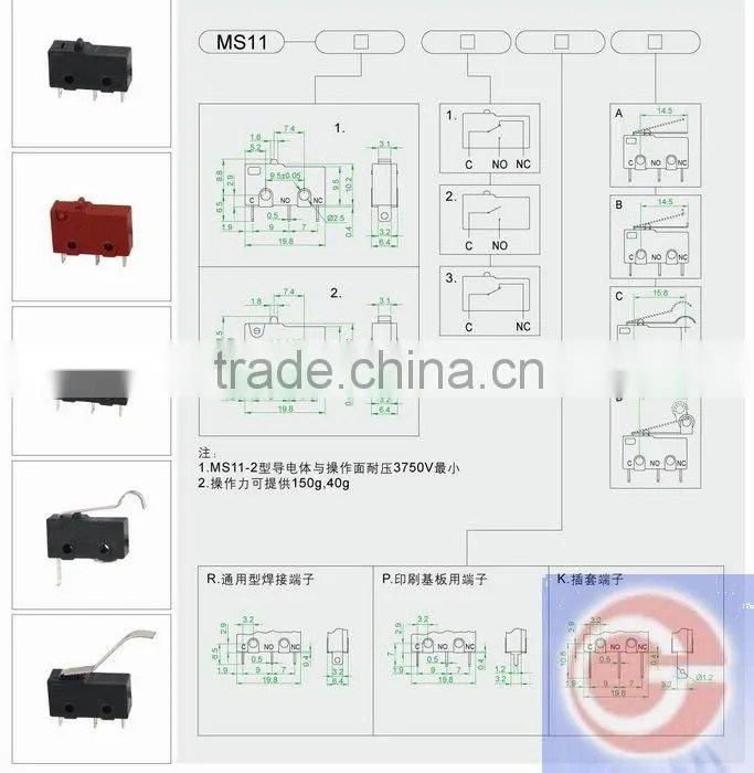 QUALITY micro roller switch