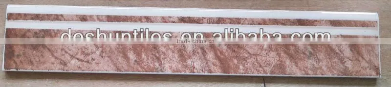 Glazed wall ceramic skirting tile 80X450mm