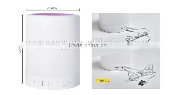 2016 New LED MINI Bluetooth Speaker USB Wireless Portable Music Sound Box Subwoofer Loudspeakers For phone PC with Mic