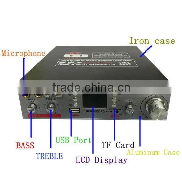 Pa system mixer best price amplifier YT-K36 with USB/TF/Karaoke