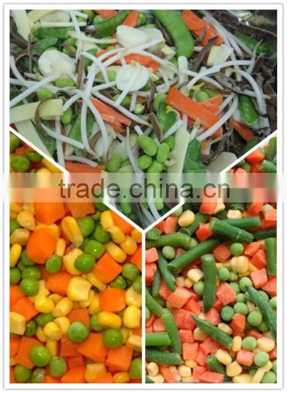 Mixed IQF frozen vegetable and fruit with HACCP BRC certificate