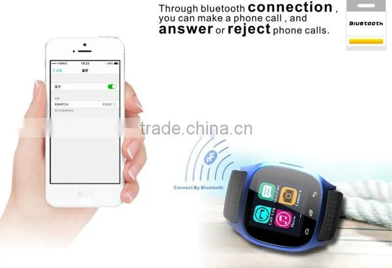 New bluetooth Smart Watch M26 with LED Display / Dial / Alarm / Music Player / Pedometer for Android Ios