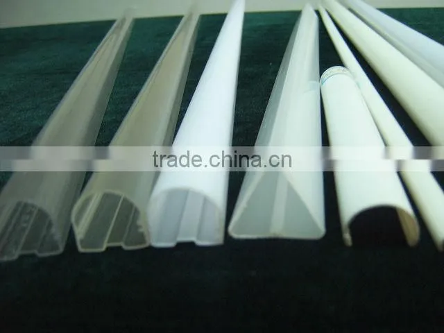 Various shapes PC/PVC Plastic Extrusion LED profile