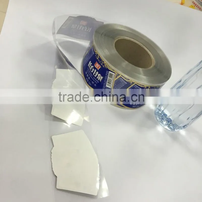 Crystal Custom self Adhesive Drinking Bottle Label Printing, Mineral Water Plastic Bottle Packaging Label Custom Brand Printed