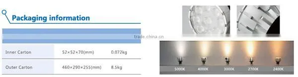 GU5.3 MR16 led light 8W 12VDC/AC
