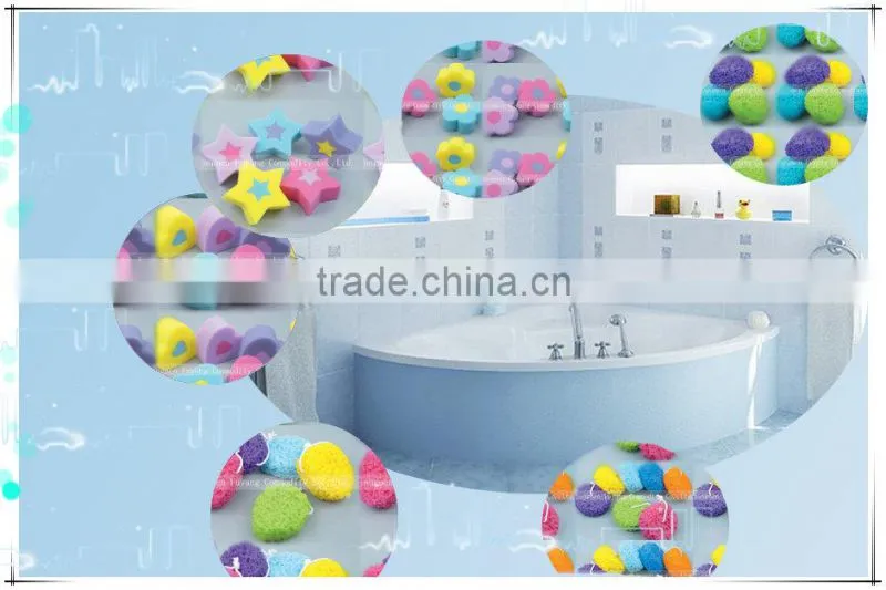 2014 Beautiful Heart Shape Bath Sponge kitchen mesh sponge
