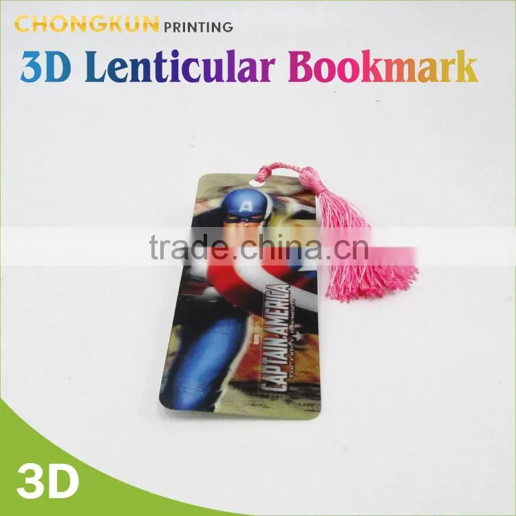 China Supplier promotional souvenir bookmark