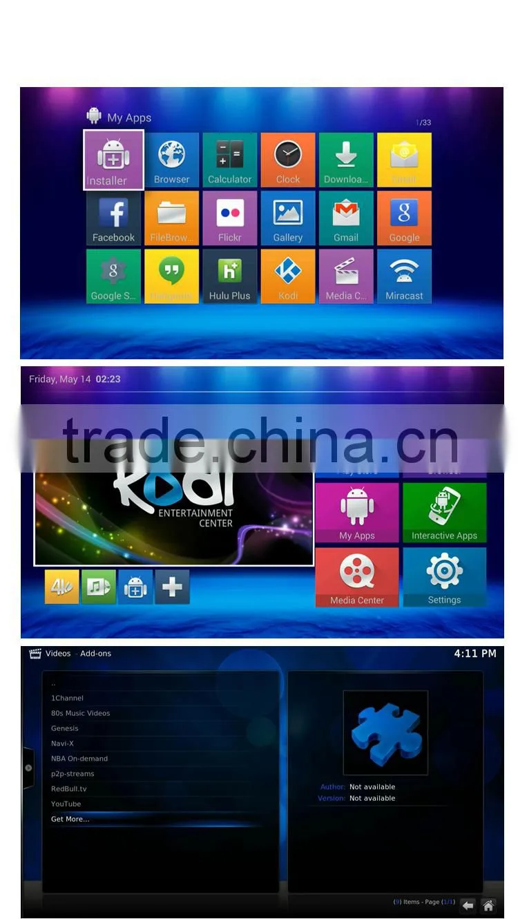 Amlogic aml s812 quad core CPU 2g ram android 4.4 tv box with HD-MI