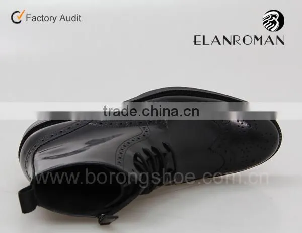 Leather boots men dress boots shoes with zipper