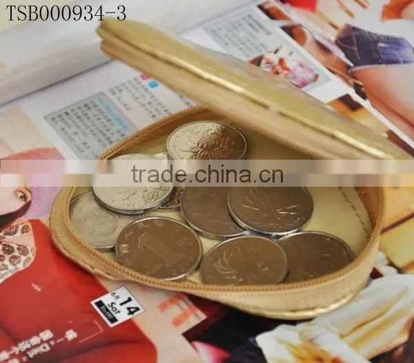 Women's coin purse PU leather small zipper bag mini wallet pocket coin case