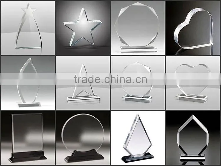 Transparent Handmade Acrylic Star Trophy