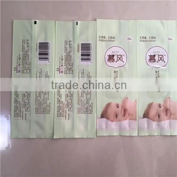 aluminium foil wet wipes packaging materials/side gusset bag/plastic wrap film for food