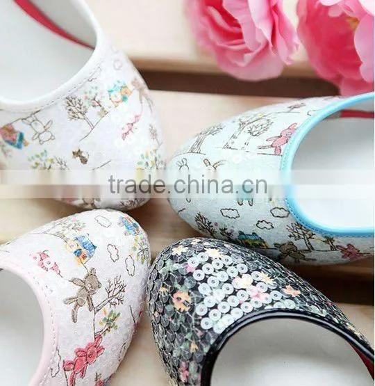 2012 Paillette lady wedges shoes/ladies colorful high heel shoe XT-SF335