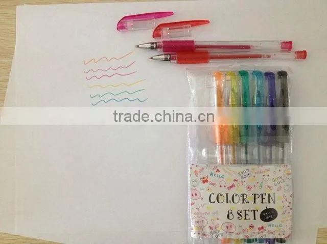 High quality factory direct selling Multicolor flash gel pen