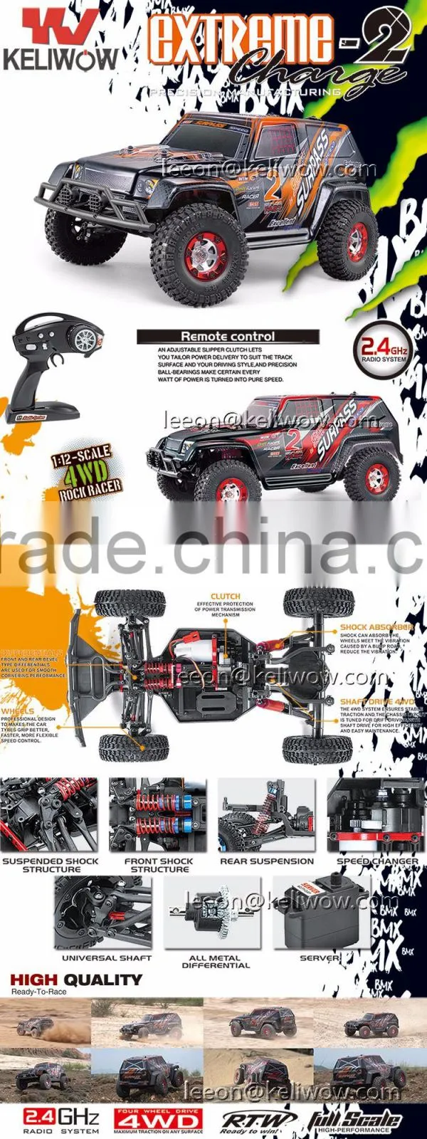 1:12 Scale RTR 4WD Nitro Power Off Road RC Truck