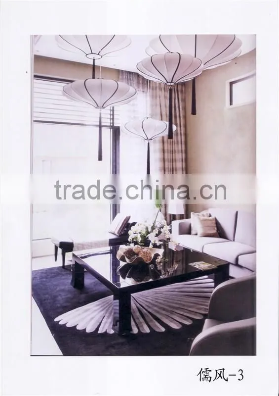 Chinese antique style hotel fabric drop lightings