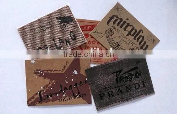 2015 new fashion high quality custom leather patch badge