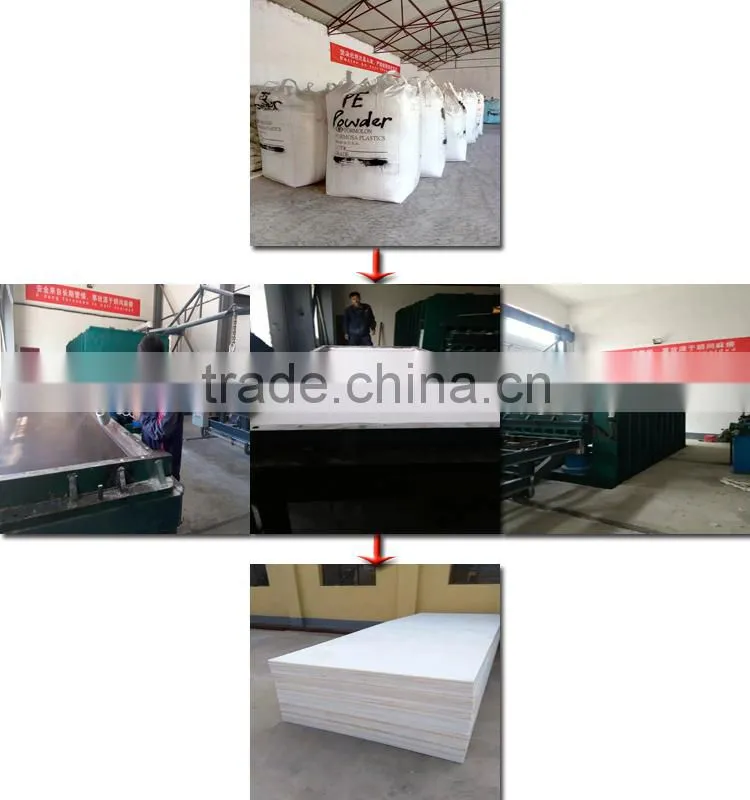 2015 chinese top sale natural color ptfe teflon sheet/definition of color board