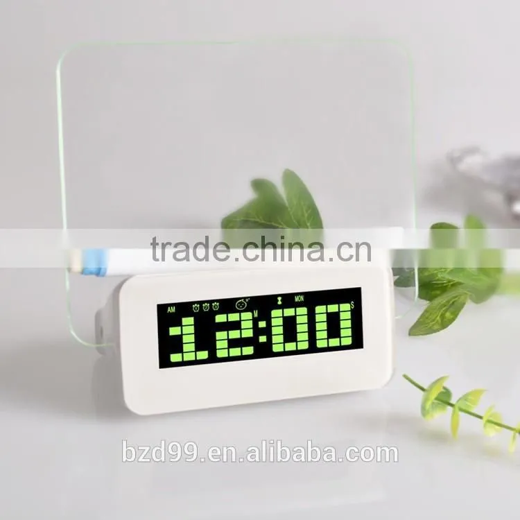 New Design Promotion Multi-functional Music Digital LED Message Board Alarm Clock with Countdown & Countup Functions