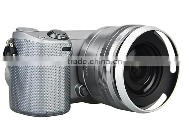 JJC LH-S1650 SILVER 40.5mm Metal Lens Hood For Sony Vented Lens Hood 40.5mm For Camera