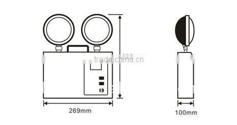 2016 Popular emergency Twinspot Lamp DP126B
