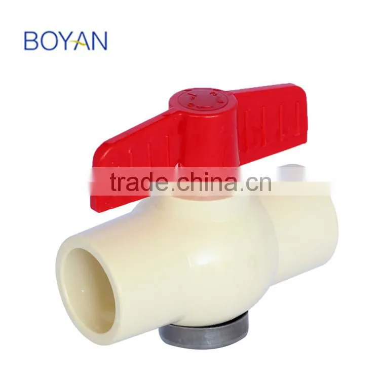 BOYAN zhejiang high temperature water supply fittings ASTM 2846 cpvc ball valve