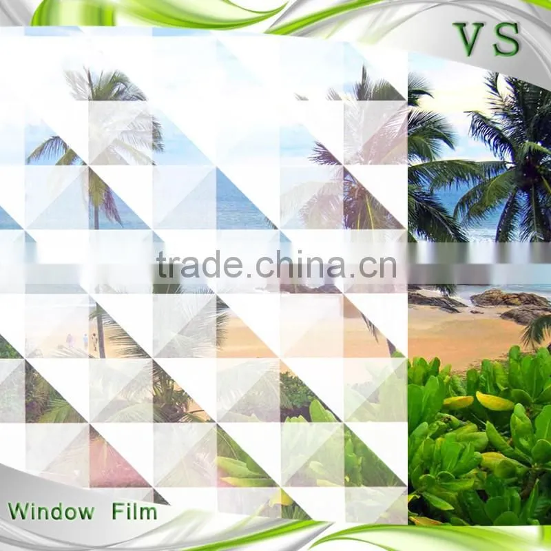 new design white triangle PET gradation film vars window tint tinted plastic roofing sheet