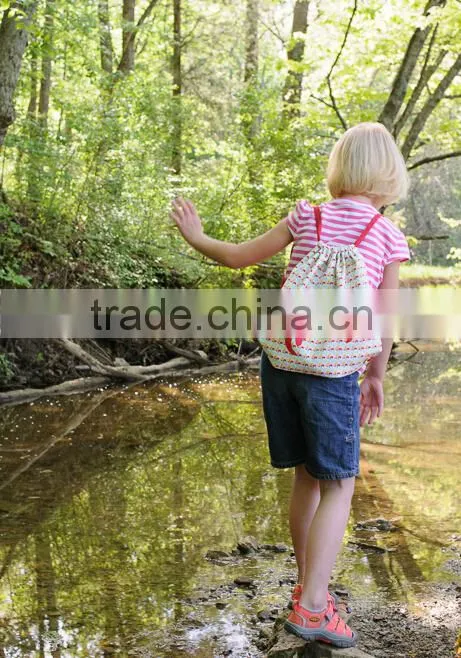 2016 Fashion summer backpack drawstring bag galaxy mustache digital print sewing No raw edges tote tutorial with travel stuff
