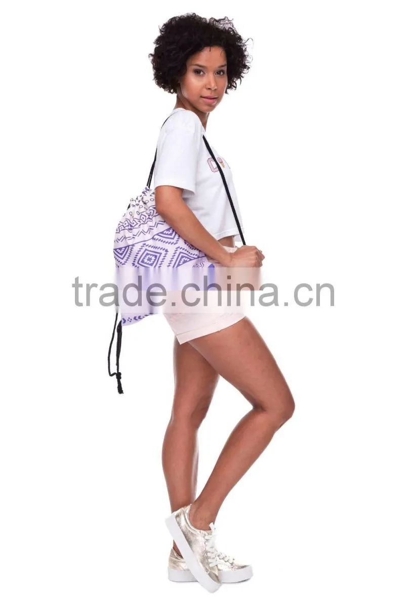 Brand New Hot Sale 3D Printed Aztec Gym Sack Drawstring Bag