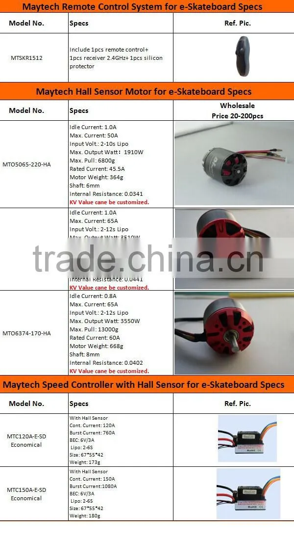 Maytech drift board skateboard trucks controller