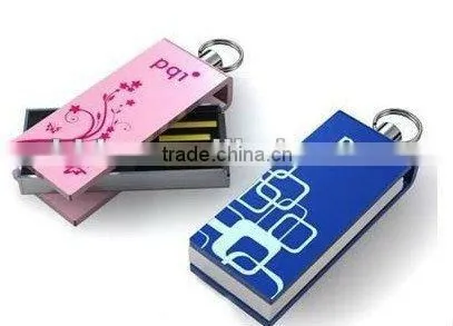 Mini usb memory stick with Logo and Necklace Keychain