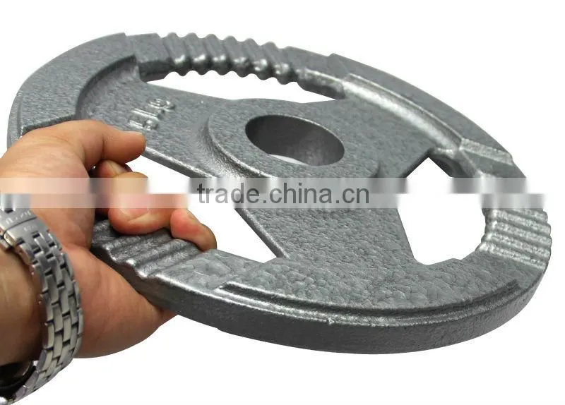 Grey Hammertone Olympic plate with 3 handles