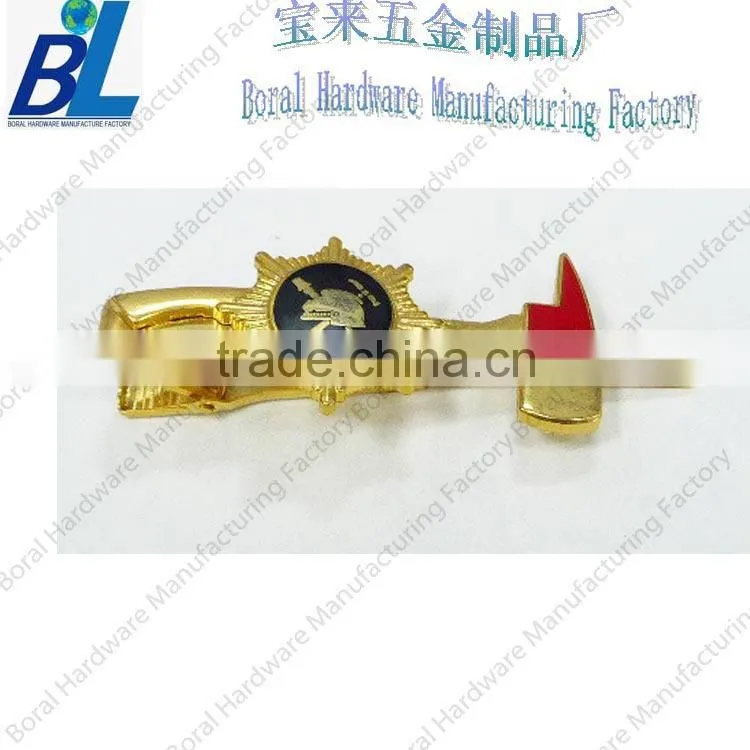 Pretty stamped tie clip parts for shirts