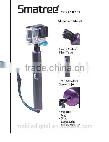 New Smatree Go pro Floaty/Floating Pole/Aluminum Handheld Monopod/Grip/Stick for Gopro Floaty Bobber