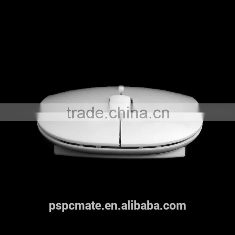 Flat Wireless mouse 2.4 GHZ Wireless Mouse Flat Wireless Optical Mouse( White Glossy)