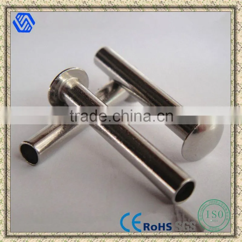 Nickle Plate Tubular Rivet Rivet, Hot Sale Flat Semi Tubular Rivet