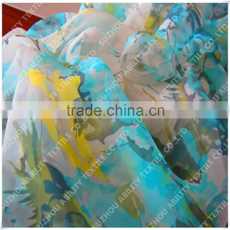 Different Types Of Polyester Chiffon Fabric Prints