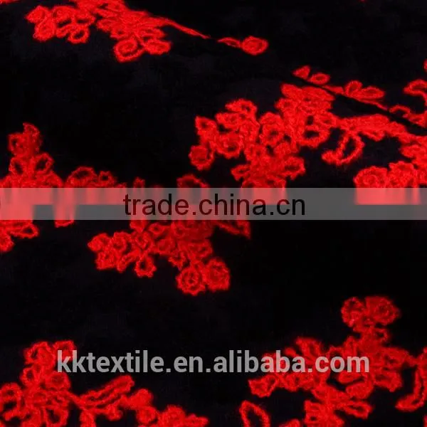 New item 100% polyester knitting wool wave pattern fabric for dress