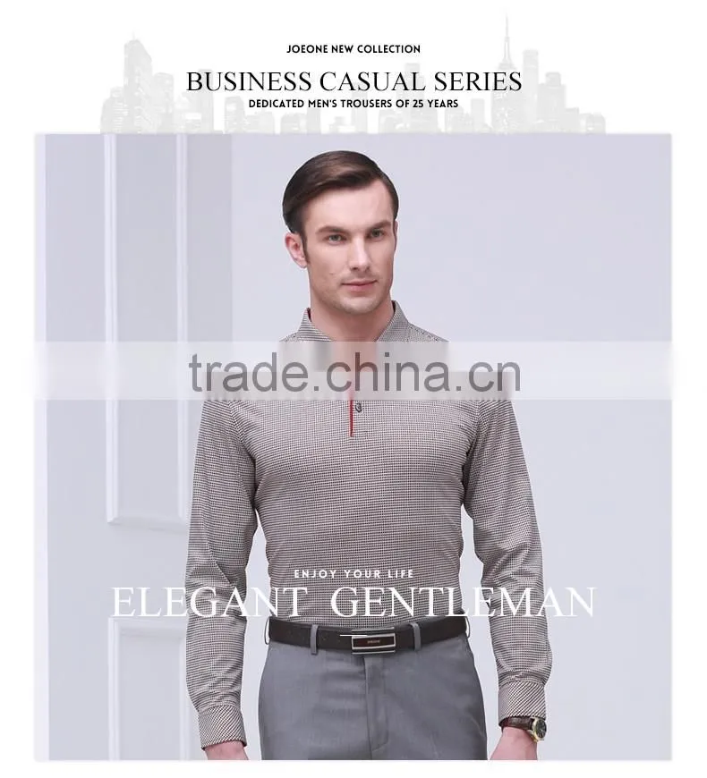 Men's clothing plover case lapel sweater long-sleeved T-shirt men leisure cultivate one's morality