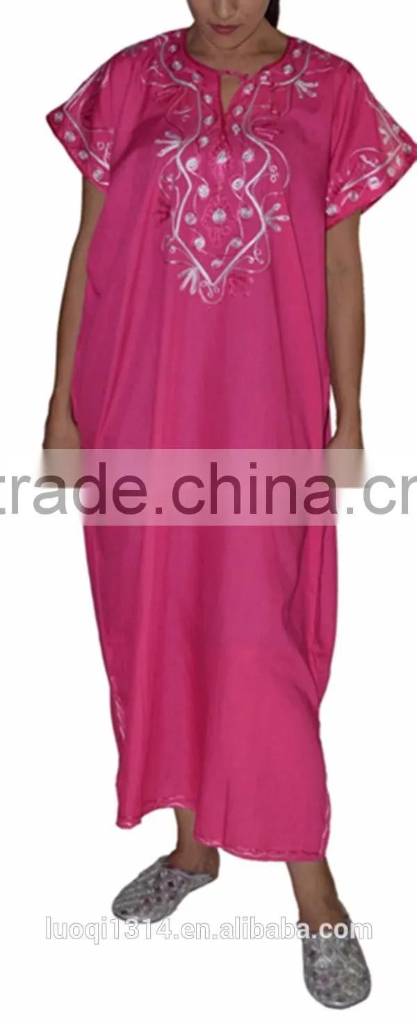 2016 High fashion embroidered womens dresses moroccan caftan dresses
