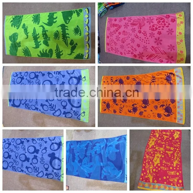 china factory oem yarn dyed jacquard custom heavyweight beach towel