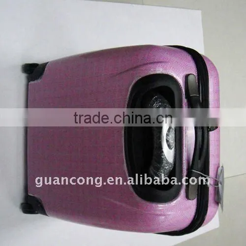 customized printed design /100% pure shiny pc trolley case/wheeled flight case