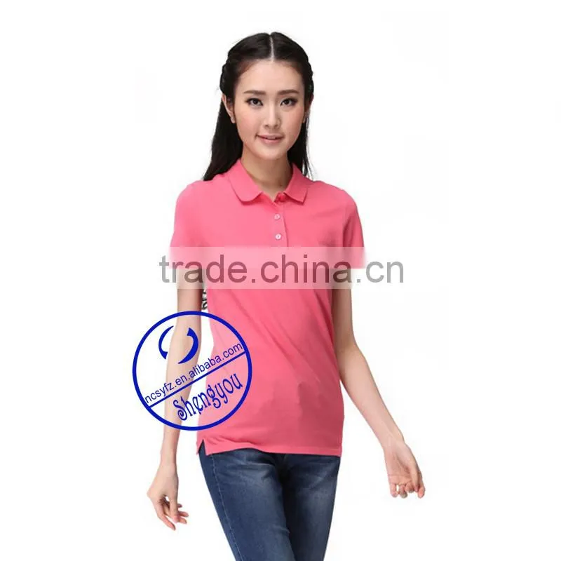 women basic polo shirt manufactures in china