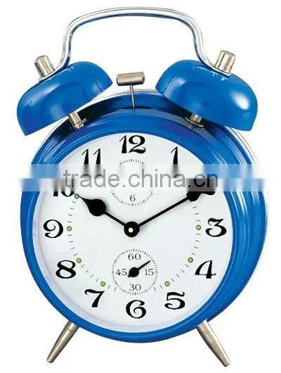 Mechanical twin bell alarm clock
