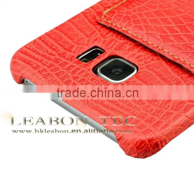 customized case, protector cover case for samsung galaxy s6 edge phone case crocodile