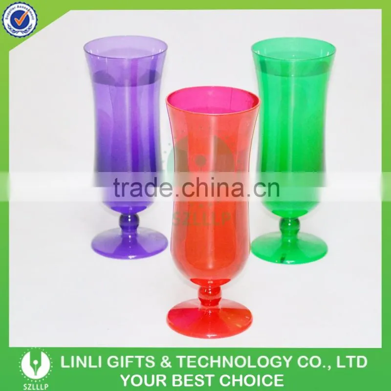 Custom Novelty Beer Promotion Colorful Plastic Drinking Hurricane Cups