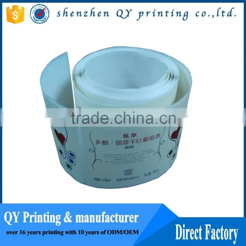 full color printing paper roll sticker.glossy laminated paper labels